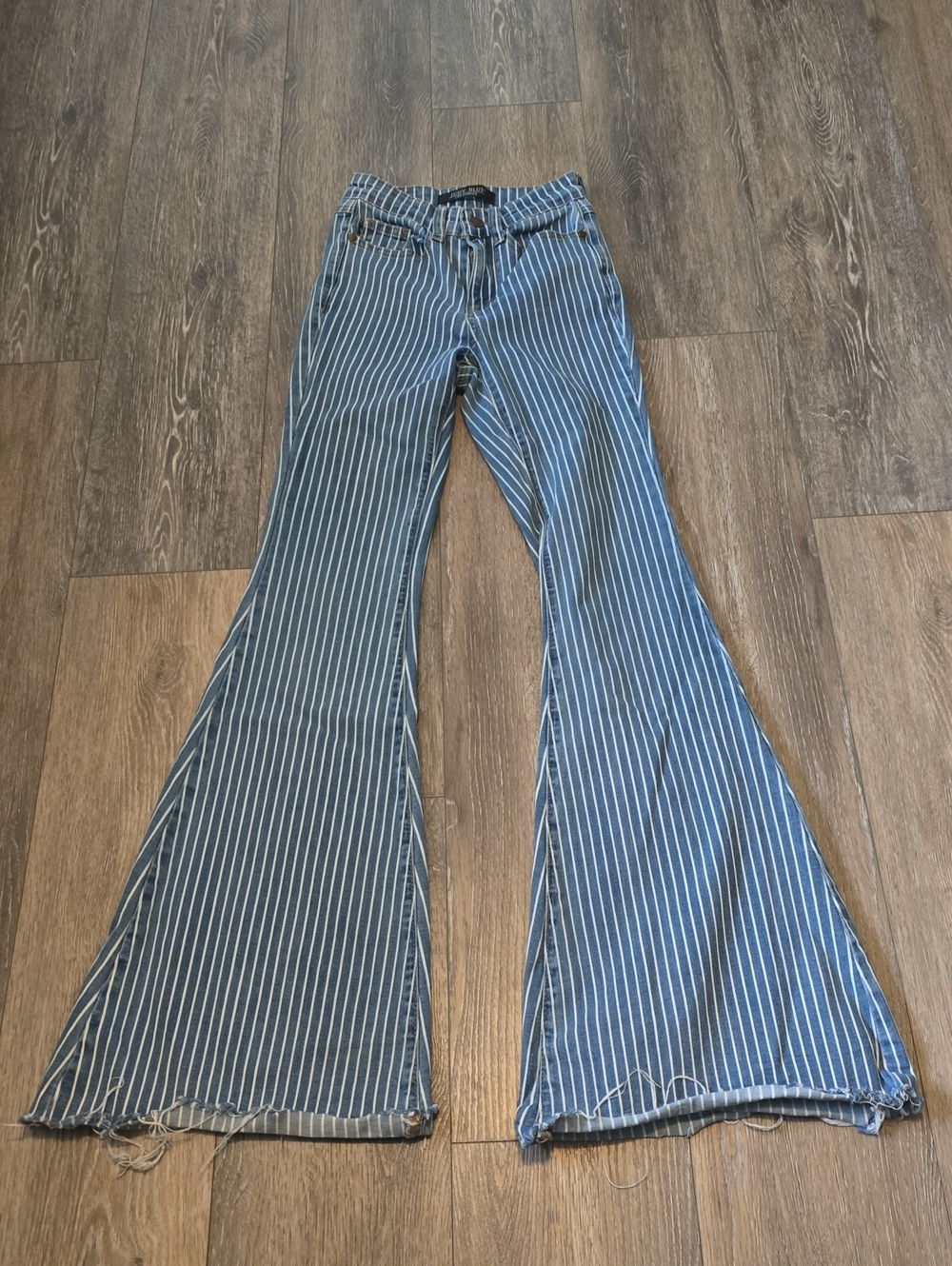 Judy Blue Los Angeles Women's Size 22 Super Flare Striped Jeans Pants